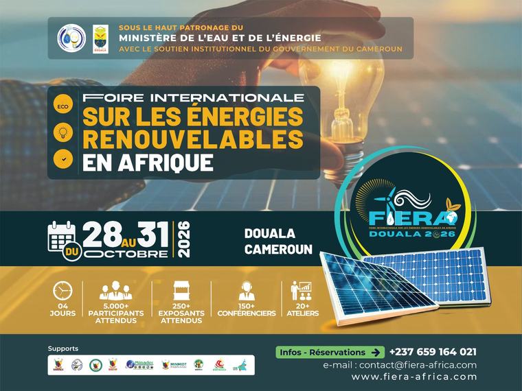 Transition énergétique : Douala accueille la FIERA pour accélérer les investissements verts en Afrique centrale